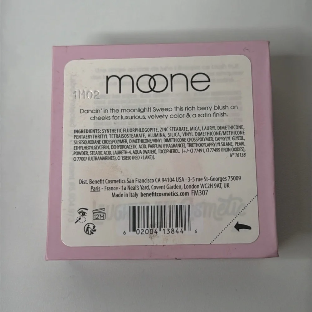 Benefit Cosmetics Silky-Soft Powder Blush in Moone (Rich Berry) EUC